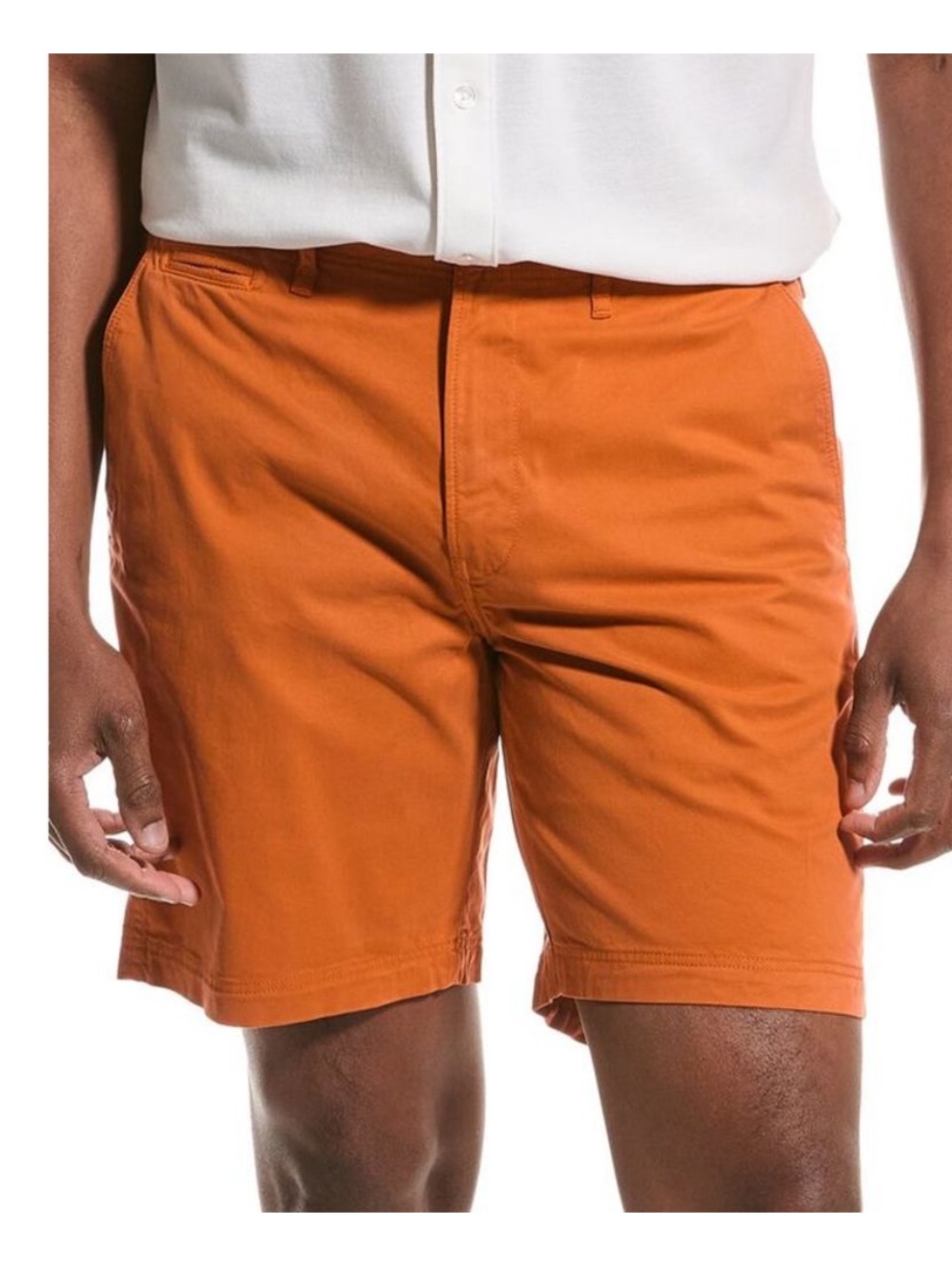 Billy Reid Flat Front Standard Cut Chino Short Sz 31 w MEASUREMENTS Burnt Orange